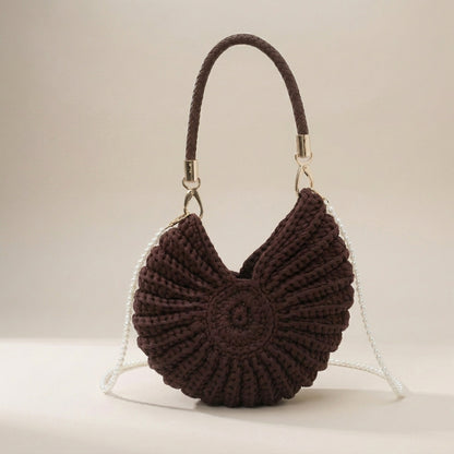 Shell Woven Weave Crochet Tote Bag
